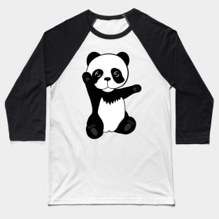 Cute waving panda Baseball T-Shirt